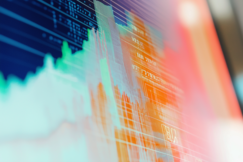 Professional investor analyzing portfolio performance charts